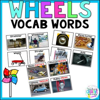 Preview of Creative Curriculum Wheels Study Vocab Words