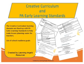 Preview of Creative Curriculum  and  PA Early Learning Standards