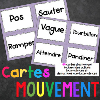 Preview of Creative Dance Movement Cards FRENCH VERSION
