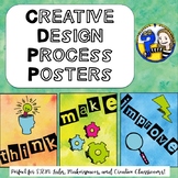 Creative Design Process Poster Pack: Think, Make, Improve