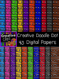 Creative Doodle Dot Papers {Creative Clips Digital Clipart}