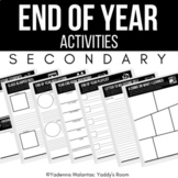 Creative End of Year Reflection Activities for Secondary Students