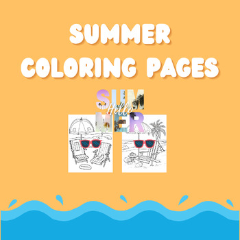 Preview of Creative End of the Year Summer Coloring Pages