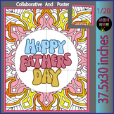 Creative Father's Day: Collaborative Color Pages Craft Pos