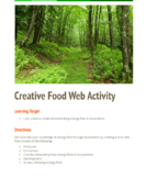 Creative Food Web Activity