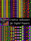 Creative Halloween Papers {Creative Clips Digital Clipart}