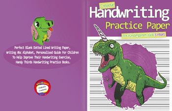 Preview of Creative Handwriting Practice Paper For Kindergarten Kids 5 Years