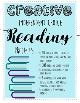 Preview of Creative Independent Novel Reading Projects
