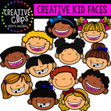 Creative Kid Faces {Creative Clips Digital Clipart}