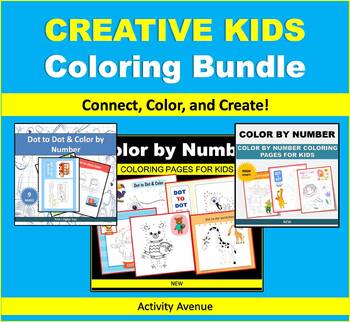 Preview of Creative Kids Coloring Bundle: Connect, Color, and Create!