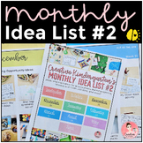 Creative Kindergarten's Monthly Idea List #2 with Centers 