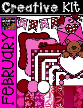 Preview of Creative Kit: FEBRUARY {Creative Clips Digital Clipart}
