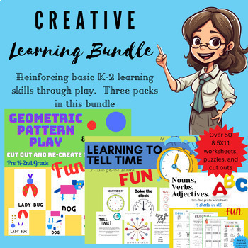 Preview of Creative Learning Bundle - Over 50 fun, interacative sheets