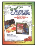 Creative Monthly Calendars - Fall Only Edition