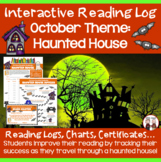 October Reading Log Haunted House Theme