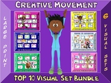 Creative Movement Sign Bundle- Top 10 Movement Visuals- 6 Sets