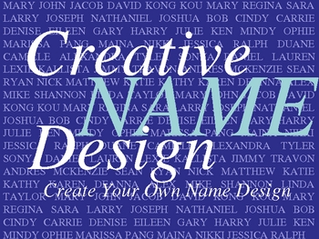 Preview of Creative Name Design PowerPoint