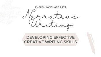 Preview of Creative Narrative Writing Lesson (Advanced or Older Students)