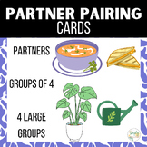 Creative Partner and Group Pairing Cards for the Classroom