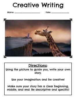 Distance Learning Creative Writing Picture Prompts - 50 PROMPTS! by ...
