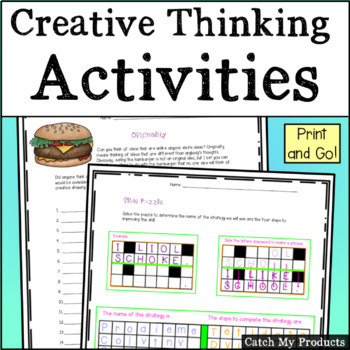 Preview of Enrichment Activities for Gifted Students | Critical Thinking Activities