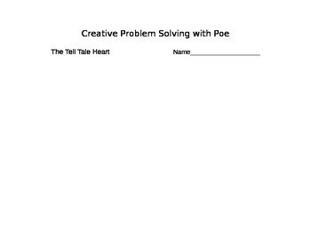Preview of Creative Problem Solving  The Tell Tale Heart from Edgar Allan Poe