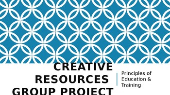 Preview of Creative Resources Group Project