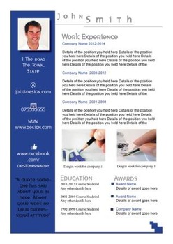Preview of Creative Resume Blue
