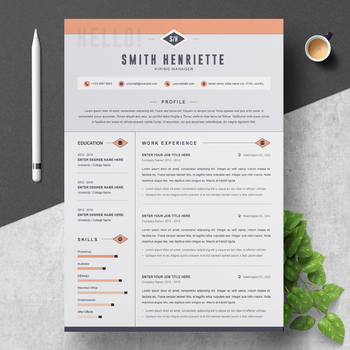 Preview of Creative Resume / CV Template | Hiring Manager