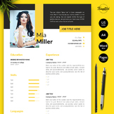 Creative Resume - Mia Miller / Professional Resume for MS 
