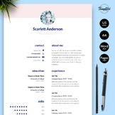 Creative Resume - Scarlett Anderson / Professional CV for 