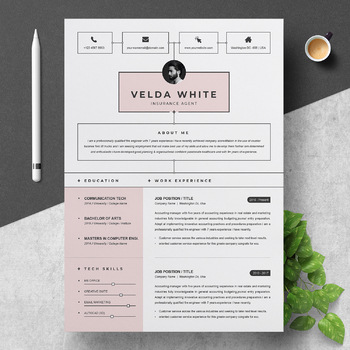 Preview of Creative Resume Template for Word