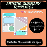 Creative SUMMARY TEMPLATES: Multiple intelligences