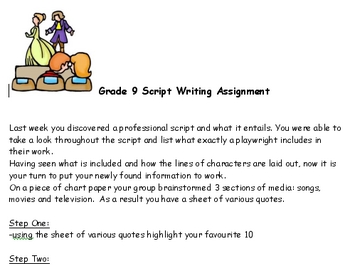 creative writing drama pdf