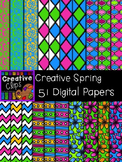 Creative Spring Papers {Creative Clips Digital Clipart}