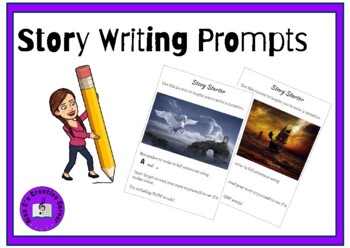 Preview of Creative Story Writing Prompts - PDF version