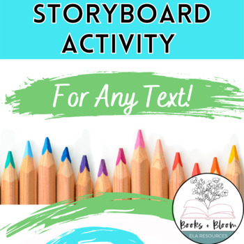 Preview of Creative Storyboard/Comic Strip Activity Template for Any Text - Editable!
