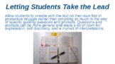 Creative Student-Centered Teaching Strategies for Reading 