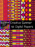 Creative Summer Papers {Creative Clips Digital Clipart}
