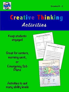 Preview of Creative Thinking Activities K-2