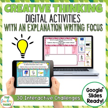 Preview of Creative Thinking Digital Writing for Google Drive® | Distance Learning