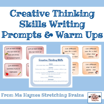 Preview of Creative Thinking Skills Writing Prompts