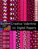 Creative Valentine Papers {Creative Clips Digital Clipart}