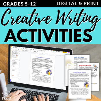 Preview of Creative Writing Activities Unit - Middle + High School - Writing with Purpose