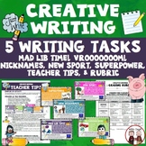 Creative Writing Activity Five Activities Mad Lib New Nick