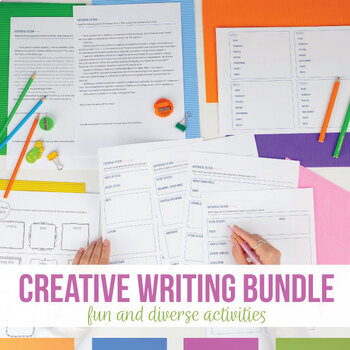 Preview of Creative Writing Bundle Creative Writing Activities Digital & Print Writing