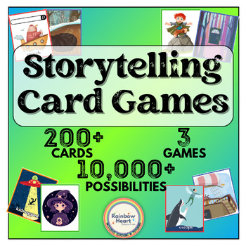 Preview of Creative Writing Card Deck & 3 Games | RPG Game | Storytelling | Writing Centre