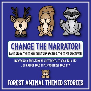 Preview of Creative Writing: Change the Narrator! Story Prompts - Forest Animal Themed