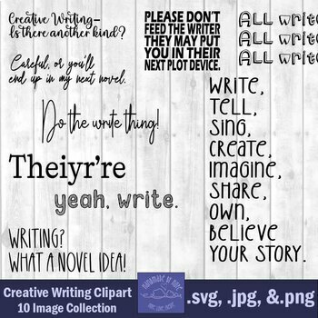 Creative Writing Clip Art by Designs by Hope | TPT