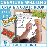 Creative Writing Create a Comic Book Hero Activities 4th 5